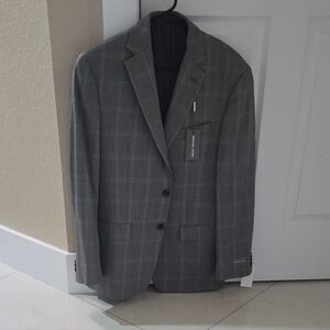 New Michael Kors Gray Plaid Blazer